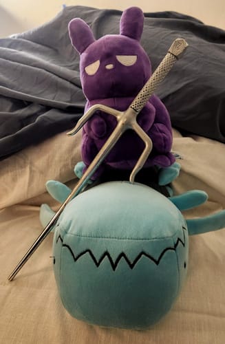 Customer photo review of Rain World - Spearmaster Slugpup Plush