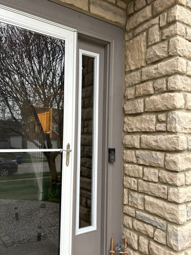 Customer photo review of Clear 1 Lite Glass and Frame Kit (Full Sidelite)