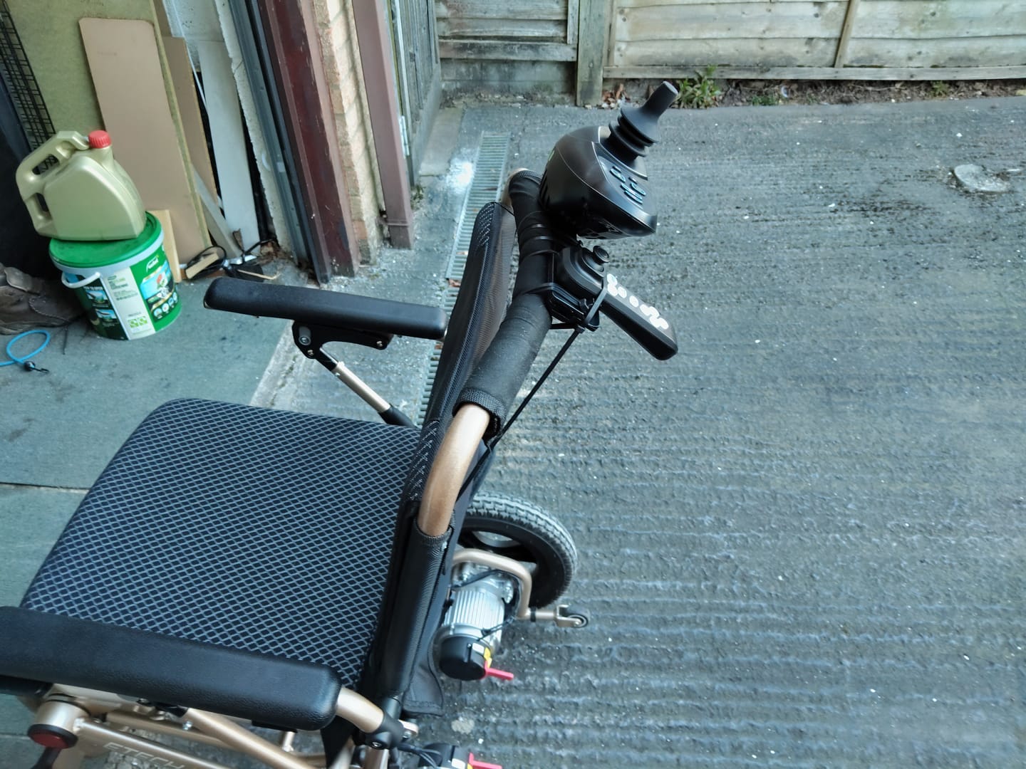 Customer photo review of Carer Control Accessory for Electric Wheelchairs