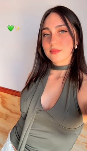 Customer photo review of TOP JULIET VERDE