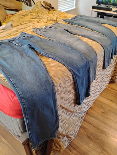 Customer photo review of Wholesale Levis & Wrangler Jeans