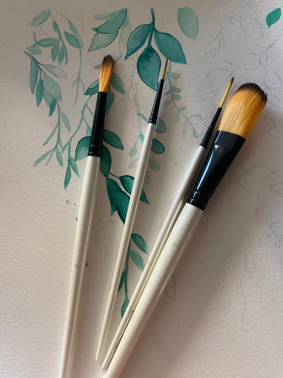 Customer photo review of Daler Rowney Graduate - Set 5 Pinceles Watercolour Landscape
