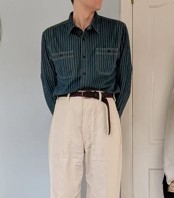 Customer photo review of 9 oz Wabash Vent Hole Work Shirt