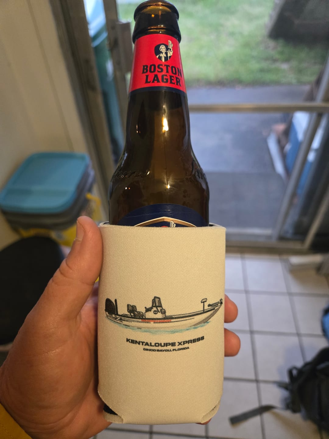 Customer photo review of Custom Boat Koozie