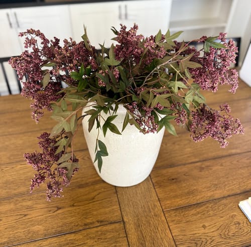 Customer photo review of Faux Dusty Plum Stem