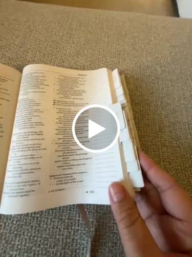 Customer video review of Catholic Bible Tabs