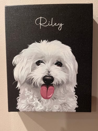 Customer photo review of Pet Art Canvas Wrap