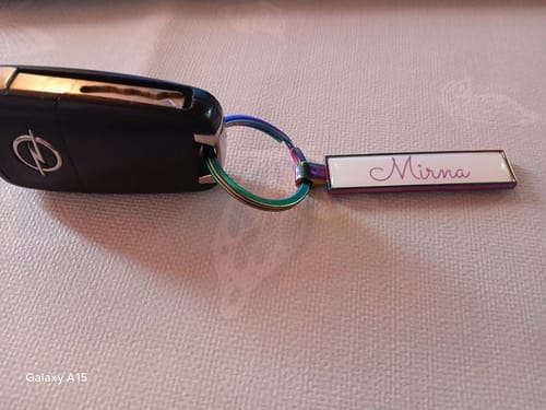 Customer photo review of Kennzeichen Schlüsselanhänger Mini Nummernschild Metall