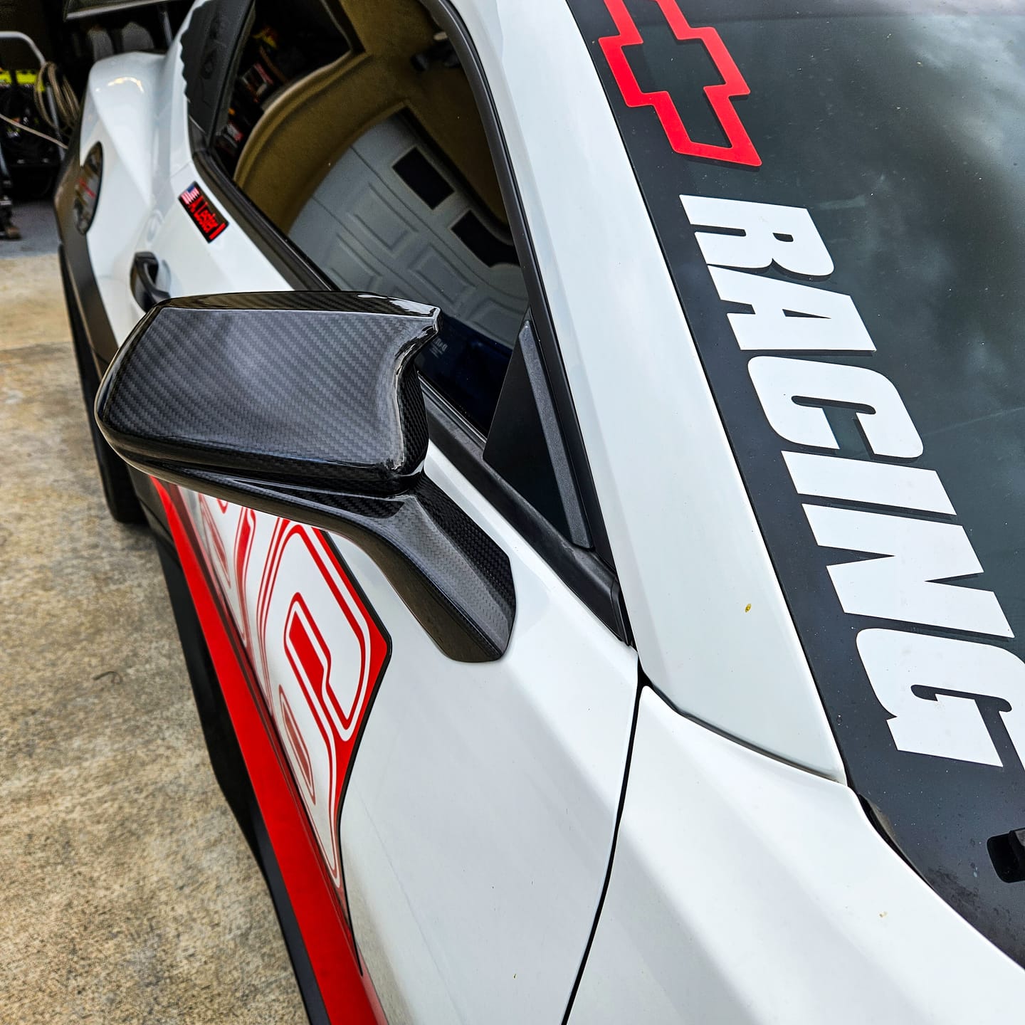 Customer photo review of 2016-2024 Camaro Real Carbon Fiber Mirror Covers With Winglet