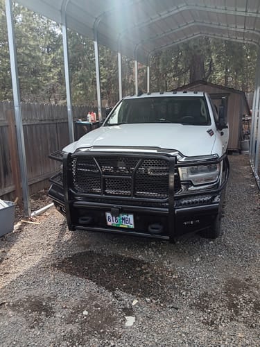 Customer photo review of Steelcraft Heavy Duty Front Bumper With Grille Guard 2019-2024 Ram 2500 3500 HD12280RC