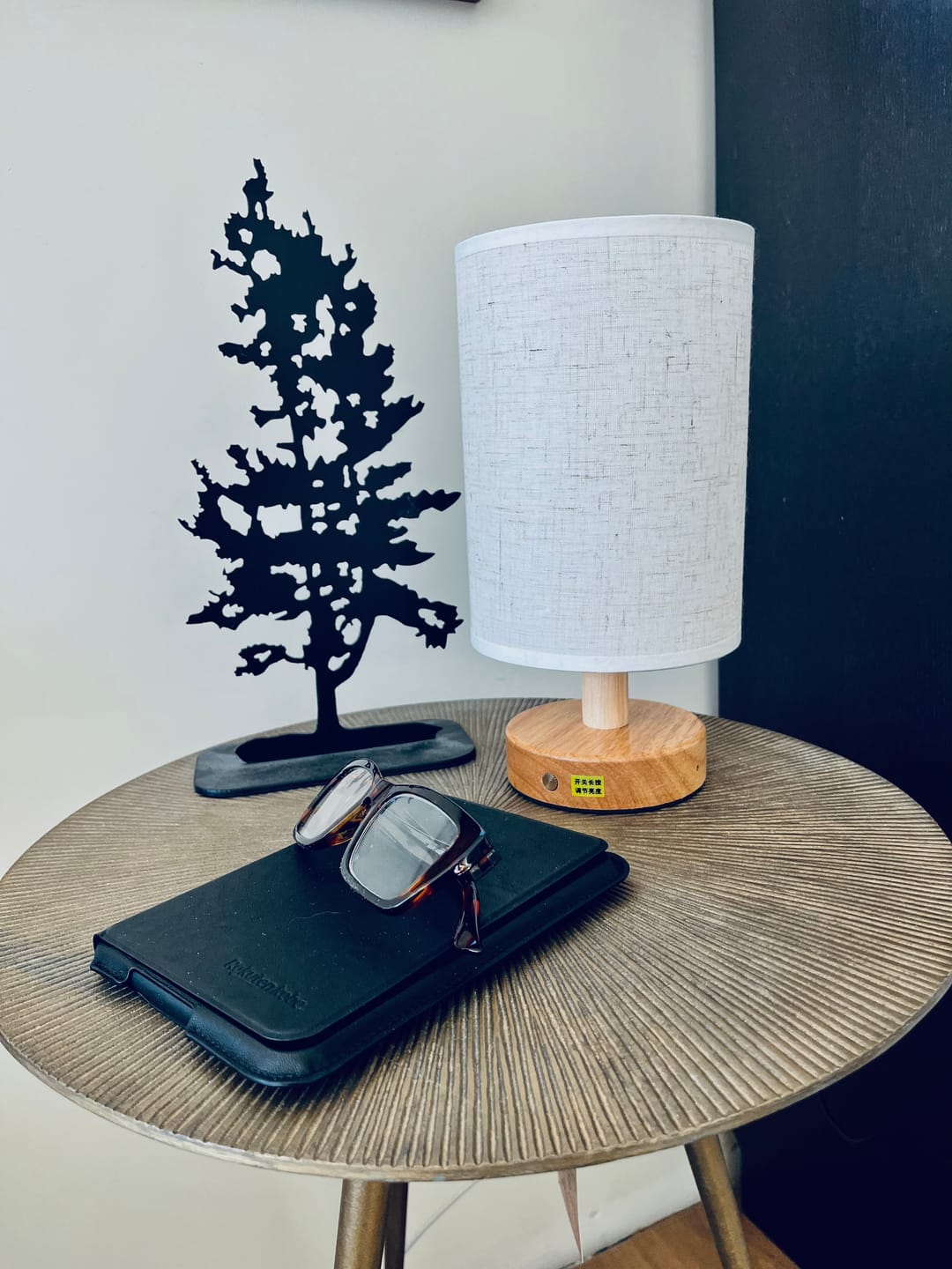 Customer photo review of Nordic Linen Table Lamp