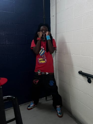 Customer photo review of X-Ray Cross Link Necklace