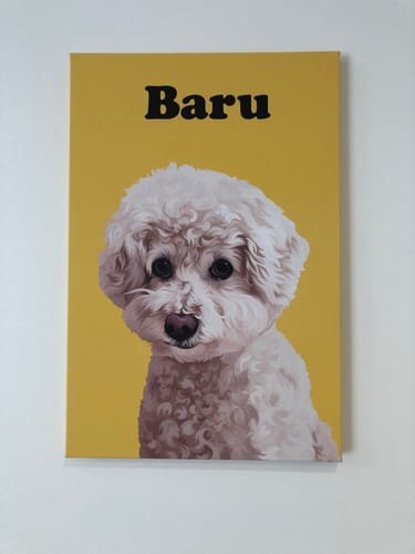 Customer photo review of Petcanva©オーダーメイド ペット似顔絵