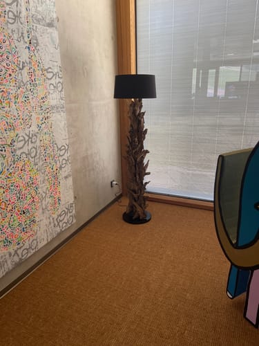 Customer photo review of Stehlampe Treibholz CLEON  | Höhe 165 cm | Lampenschirm Schwarz