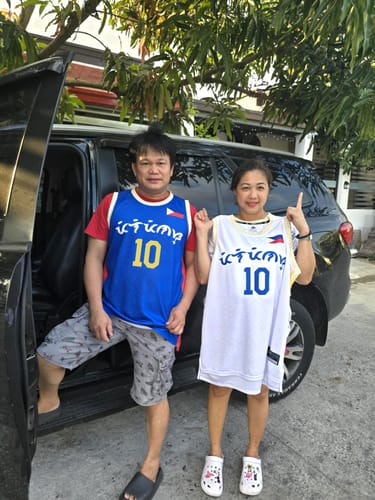 Customer photo review of Philippines Custom Basketball Jersey