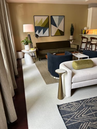 Customer photo review of New Linen Geometrics D