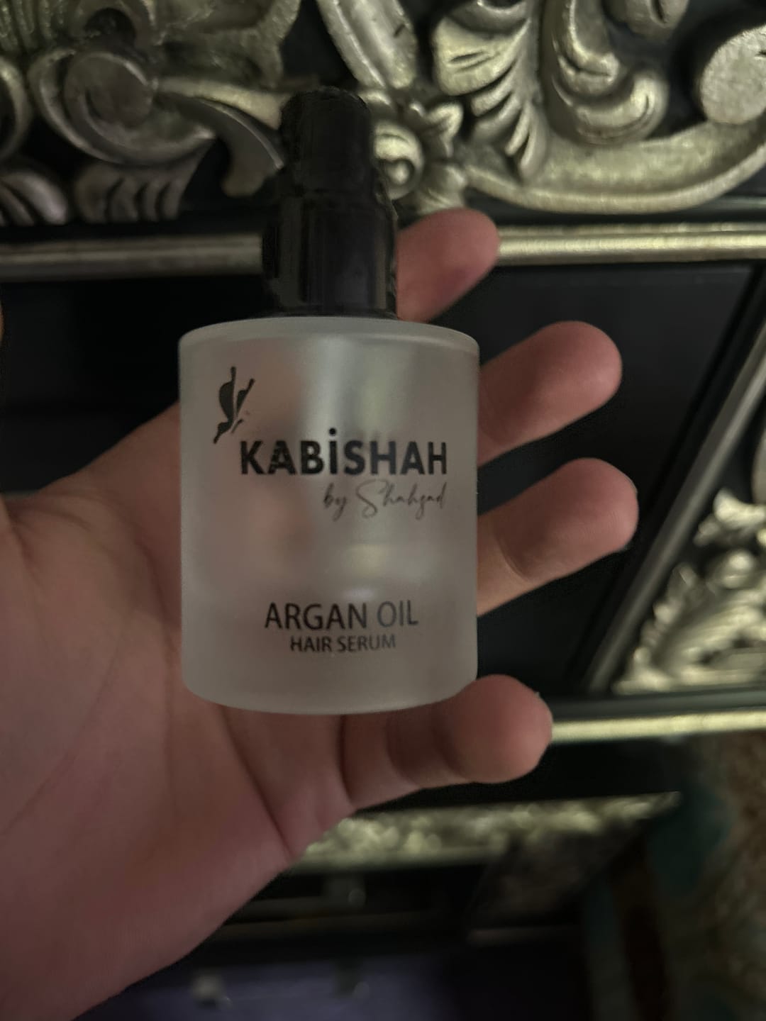 Customer photo review of Argan Oil Hair Serum