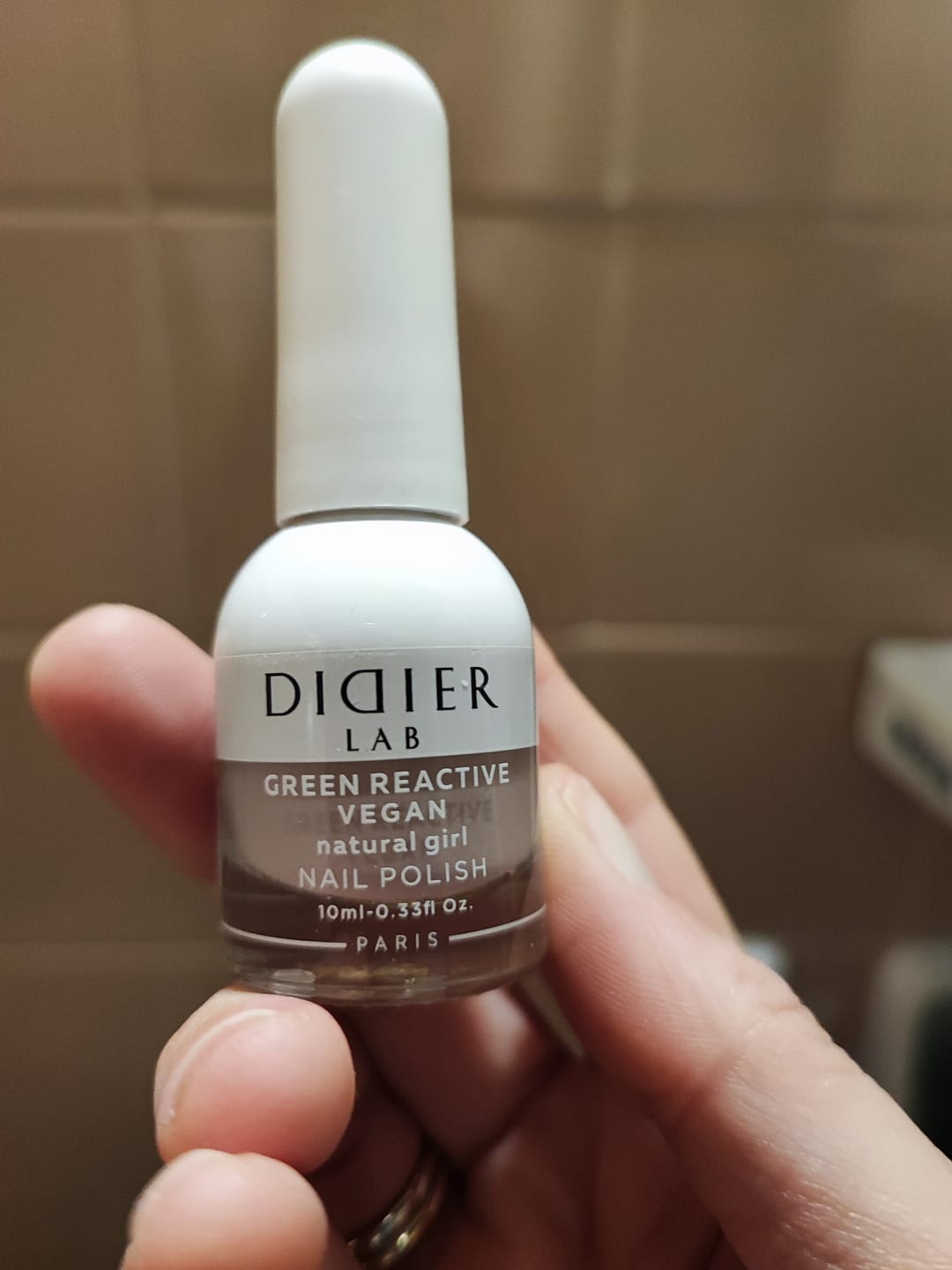 Customer photo review of Green Reactive, Vegan βερνίκι "Didier Lab", natural girl, 10ml
