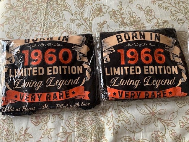 Customer photo review of MADE IN 1960 65 YEARS OF BEING AWESOME PREMIUM QUALITY CLASSIC T-SHIRT
