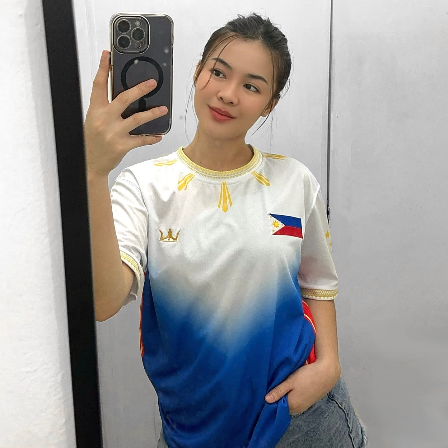 Customer photo review of Philippines Custom Football Jersey