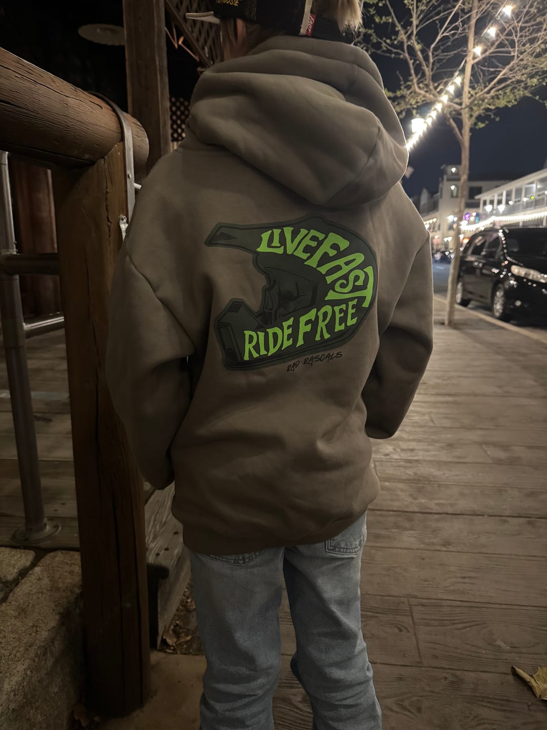 Customer photo review of Live Fast Ride Free - Hoodie