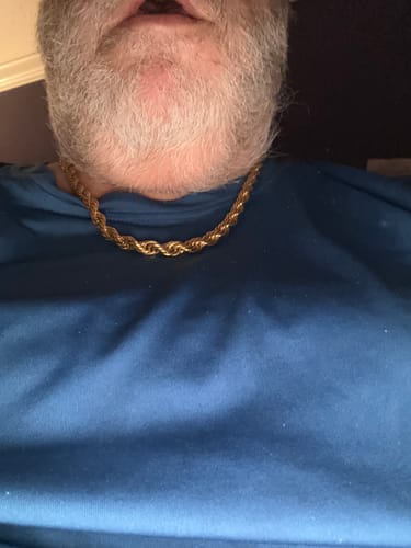 Customer photo review of Rope Chain Gold | 8mm