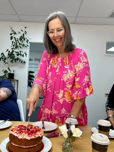 Customer photo review of Lemon & Raspberry Cake