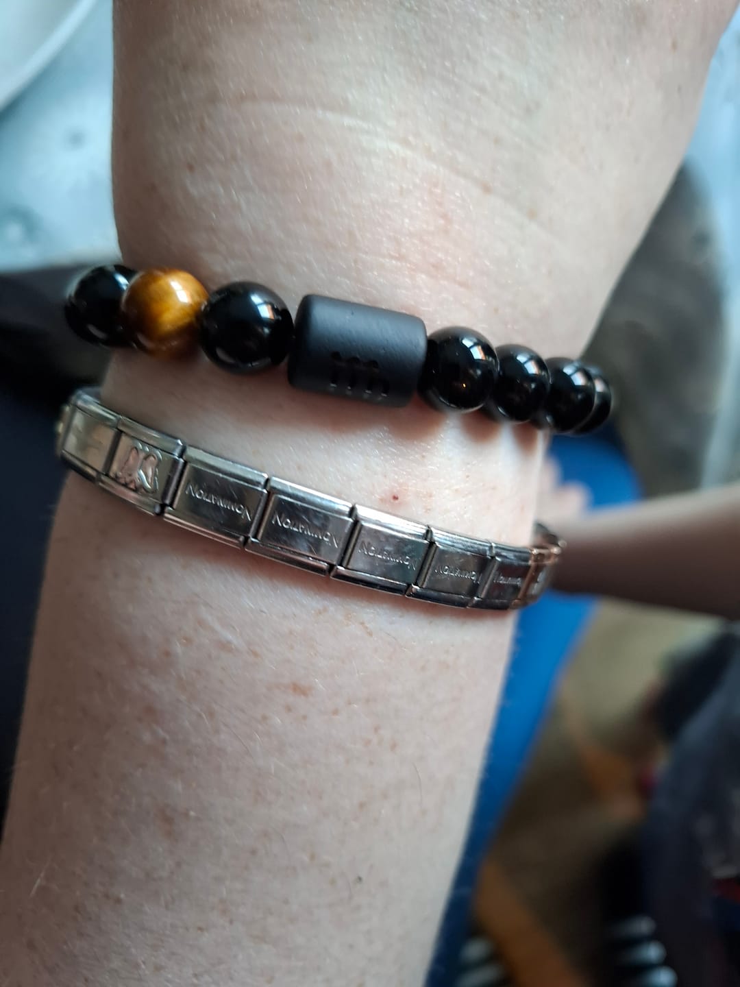 Customer photo review of Olivenorma Obsidian Zodiac Lucky Bracelet