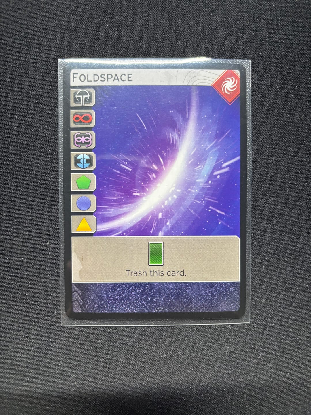 Customer photo review of Clear Matte Standard American Card Sleeves