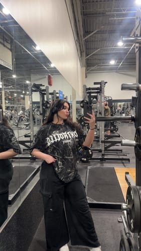 Customer photo review of White Dark Aether Camo Tee