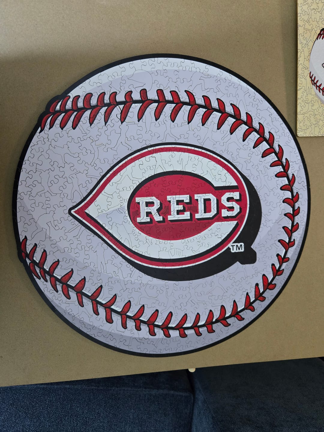 Customer photo review of Cincinnati Reds™ - Wooden Puzzle