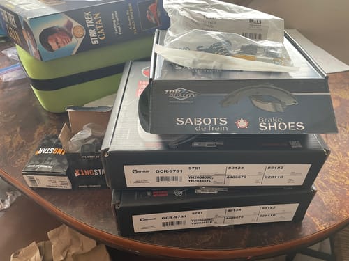 Customer photo review of Rear Coated Brake Drum Shoes Spring And Cylinders Kit For Chevrolet Aveo Spark Aveo5 Pontiac G3 Suzuki Wave Wave5 Swift+ KGN-100180