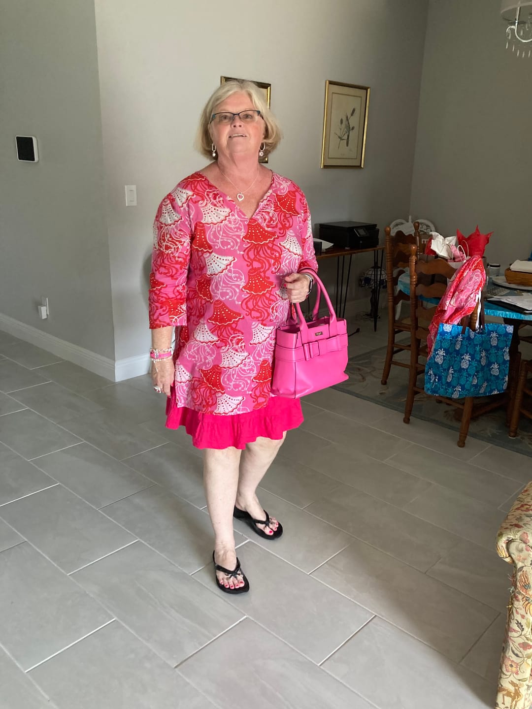Customer photo review of Comfortable Cotton Vacation Ruffle Skirt