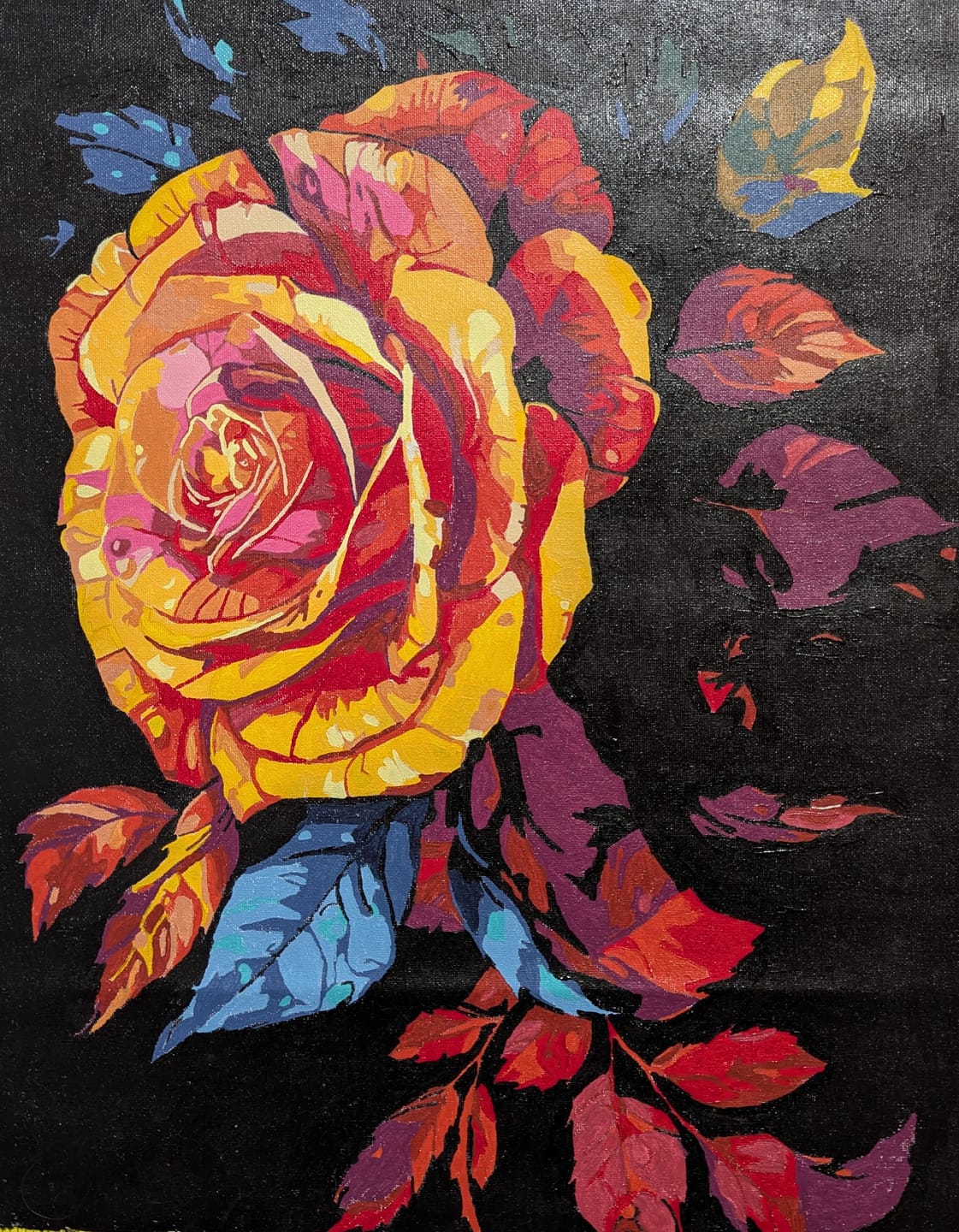Customer photo review of Abstract Rose Hues