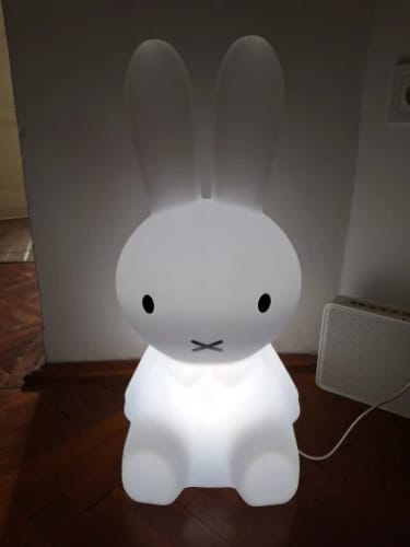 Customer photo review of New Creative Rabbit Bears Bedroom Bedhead Nightlight Ins Rechargeable Table Lamp Bedroom Children Bedside Lamp Christmas Gifts