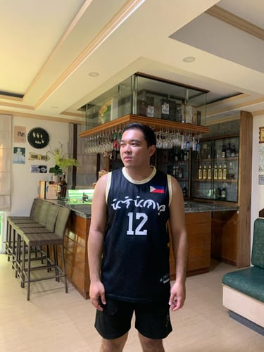 Customer photo review of Philippines Custom Basketball Jersey
