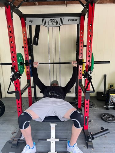 Customer photo review of EVOLPOW P3A Tank Upgraded All-in-One Power Rack Home Gym - Best Seller (Customization Available)