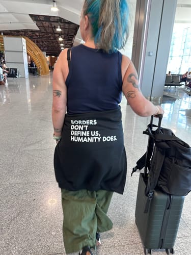 Customer photo review of Borders Sweatshirt