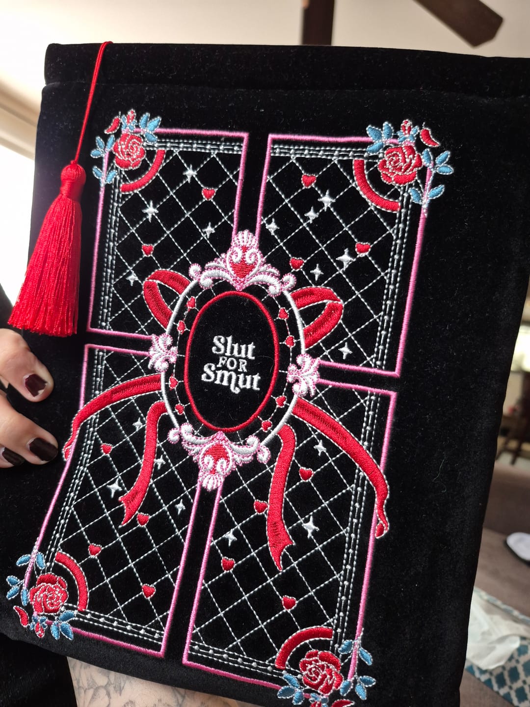 Customer photo review of Slut for Smut Book Sleeve - Black