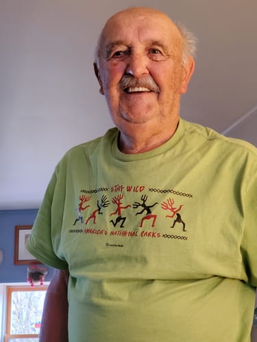 Customer photo review of Stay Wild Petroglyphs Sticker