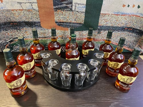 Customer photo review of Buffalo Trace Bourbon Whiskey Case Bundle (12 Bottles) (750ml)