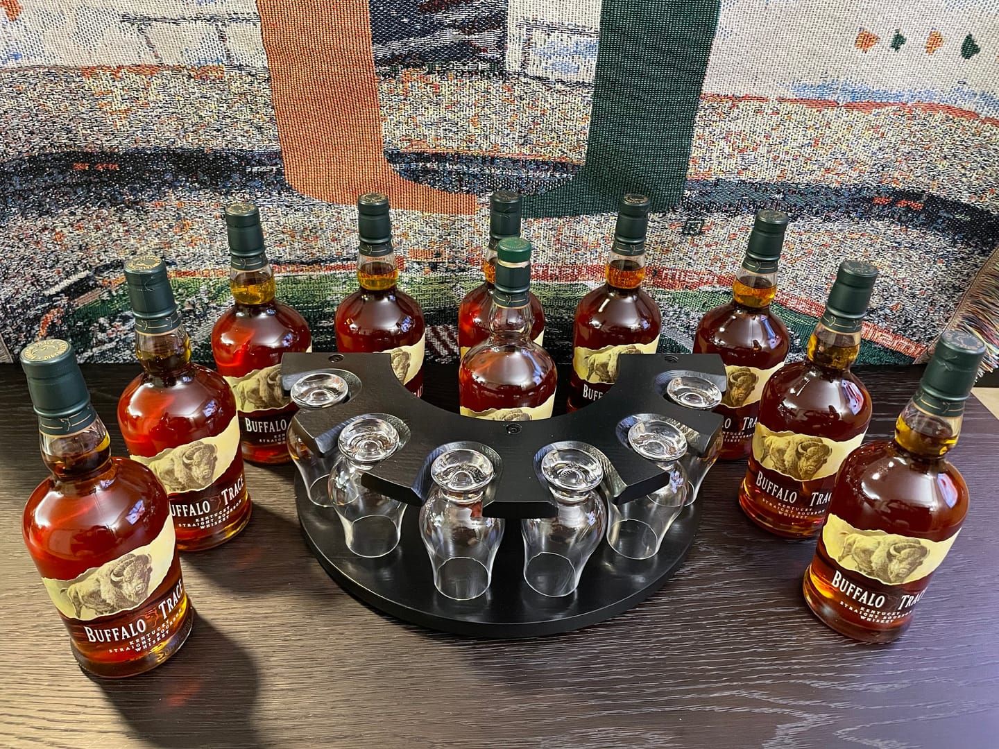 Customer photo review of Buffalo Trace Bourbon Whiskey Case Bundle (12 Bottles) (750ml)