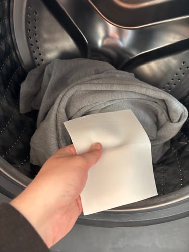 Customer photo review of Eco-Tiras de Detergente 40 lavados Natulim