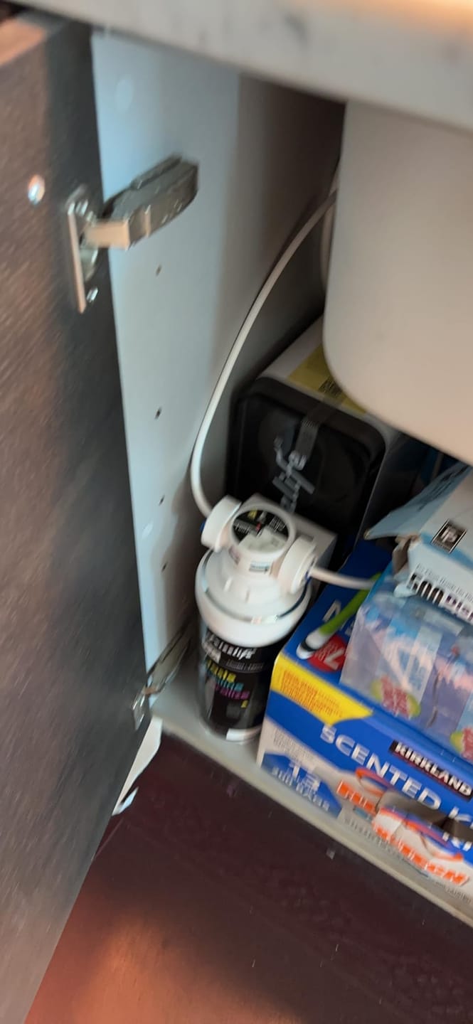 Customer photo review of Frizzlife 600 GPD Tankless Reverse Osmosis Water System With Alkaline & Remineralization, PD600-TAM3