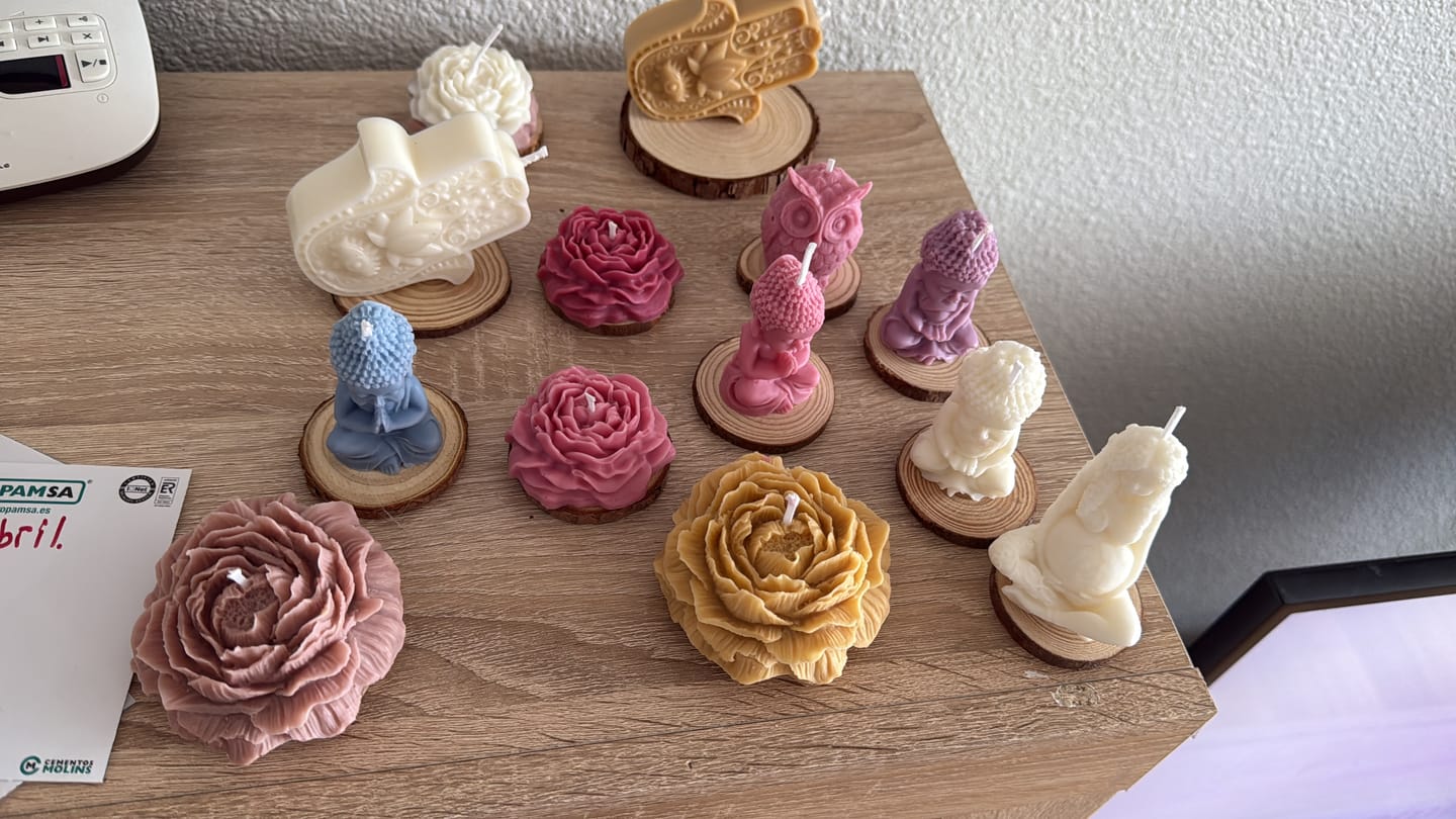 Customer photo review of MECHAS PARA VELAS SIN ENCERAR