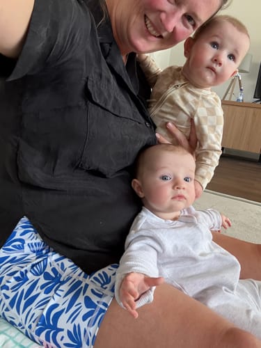 Customer photo review of GYM SHORTS - SANTORINI