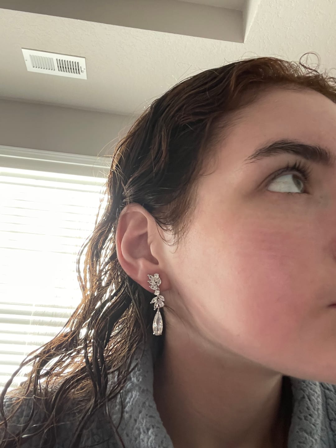 Customer photo review of Lobelia Clip On Earrings in Silver