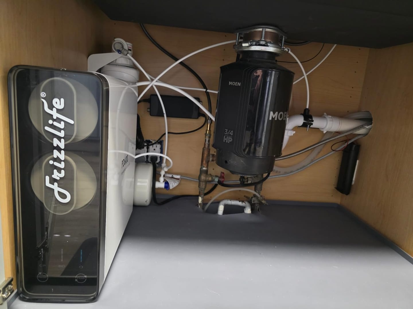 Customer photo review of Frizzlife 600 GPD Tankless Reverse Osmosis Water System With Alkaline & Remineralization, PD600-TAM3