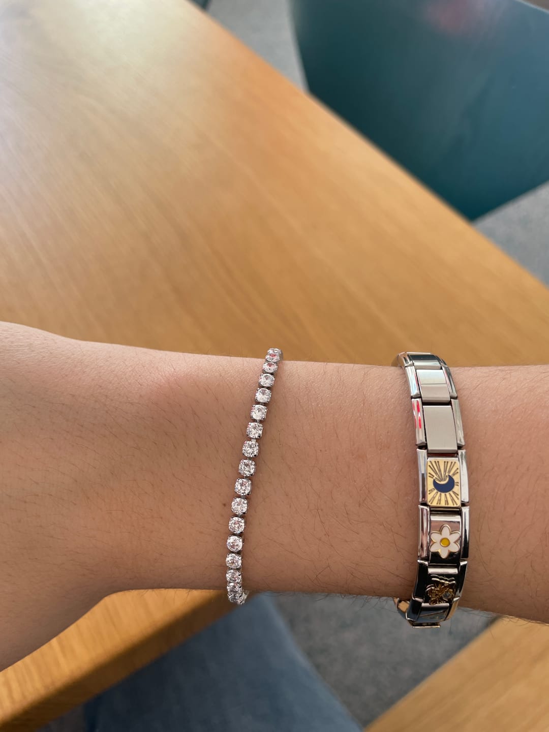 Customer photo review of Hi-Life Tennis Armband 14K Vergoldet