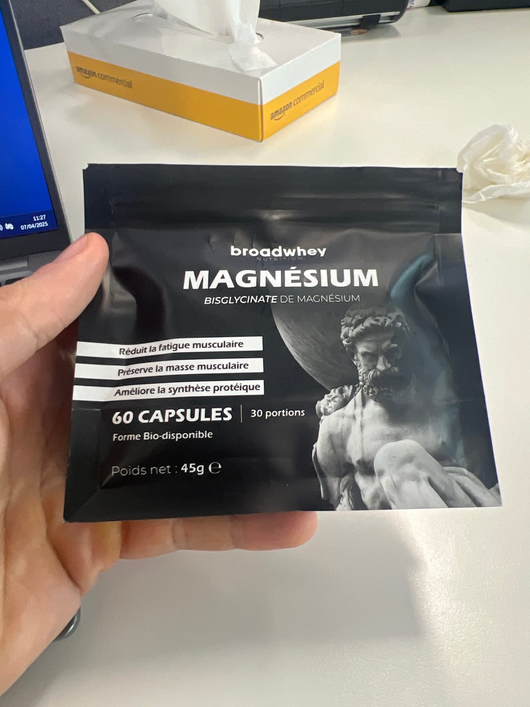 Customer photo review of MAGNÉSIUM BISGLYCINATE